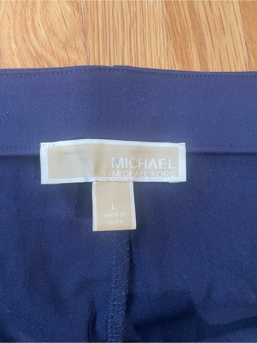 MICHAEL Michael Kors Navy Dress Pants with Elastic Band